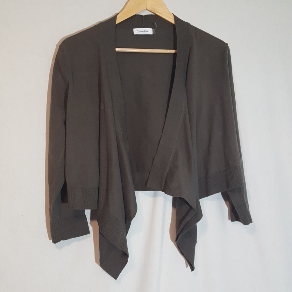Dark olive green bolero